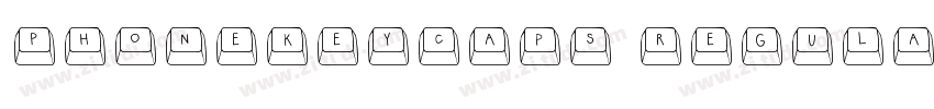 PhoneKeyCaps Regular字体转换